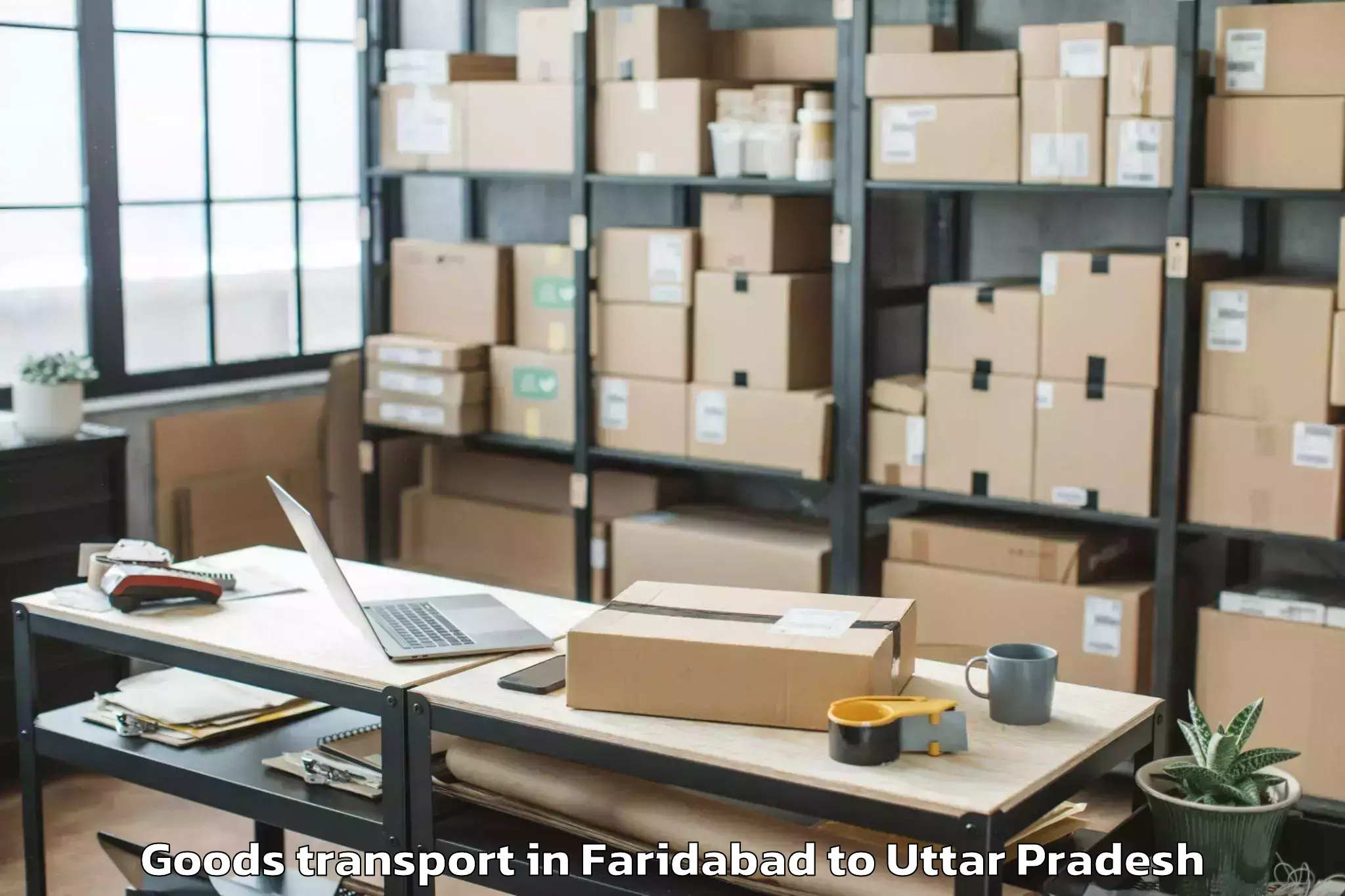 Easy Faridabad to Gyanpur Goods Transport Booking